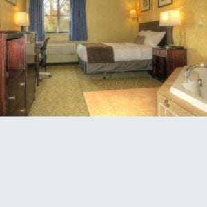 A photo of the jacuzzi room at the Put-in-Bay Resort Hotel.